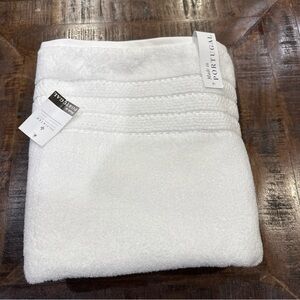 Felpinter Cotton Soft Absorbent White Bath Towel 30x52” Made In Portugal NWT